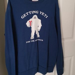 Navy Blue Holiday Crewneck